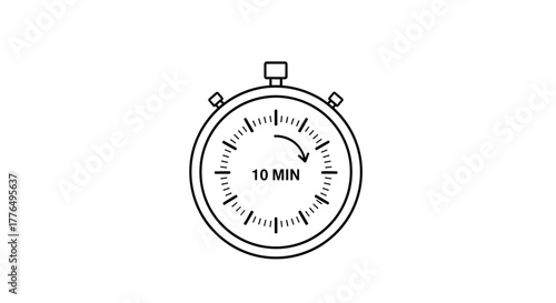 stopwatch isolated on white