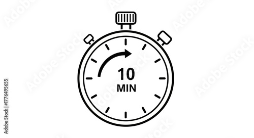 stopwatch isolated on white