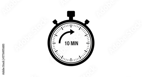 stopwatch isolated on white