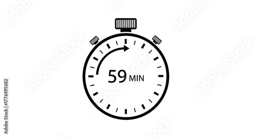 stopwatch isolated on white