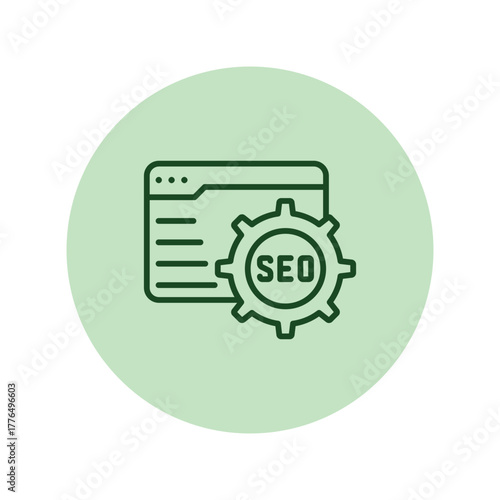 Seo color circle icon , vector, pixel perfect, illustrator file 
