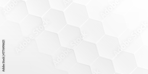 White Hexagon Geometric Abstract Background. Suit for banner, web, brochure, pamflet, poster and presentation