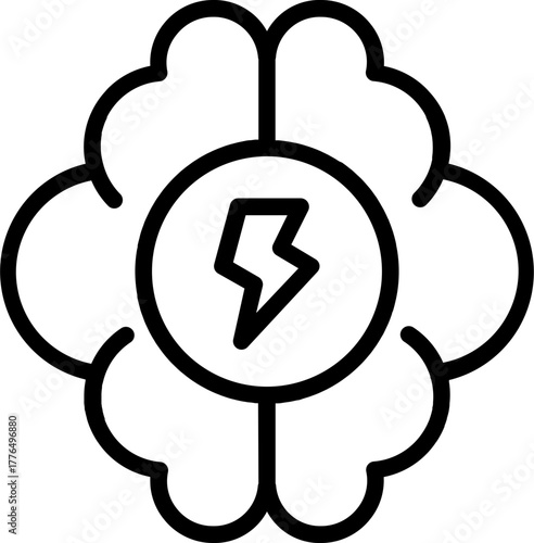 Brain_1 Icon Vector Stock Illustration