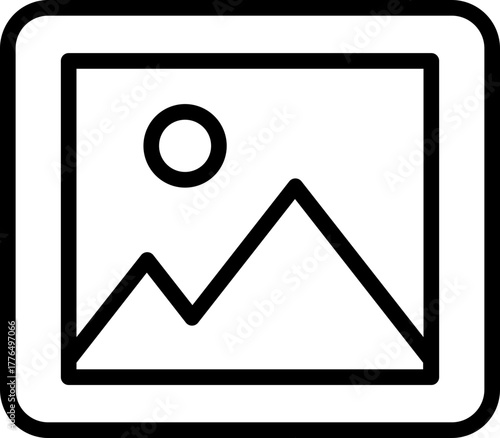 Image Icon Vector Stock Illustration