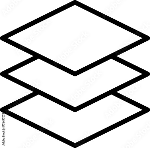 Layers Icon Vector Stock Illustration