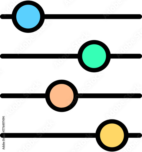 Adjustable Icon Vector Stock Illustration