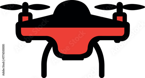 Drone remote control technology Vector