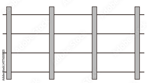 電気柵のイラスト