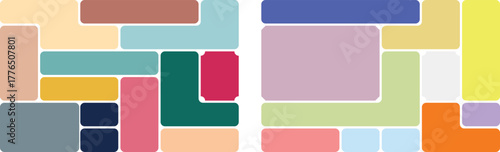 Bento grid frame collage layout