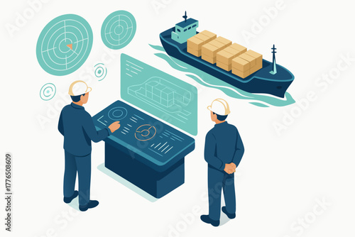 Efficient cargo ship management with modern technology for streamlined global trade operations today
