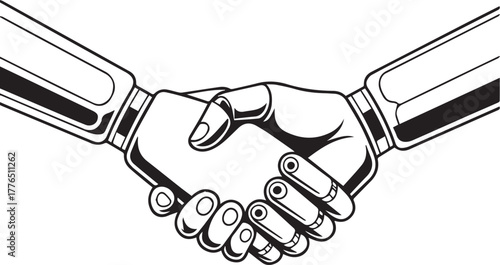 handshake vector illustration