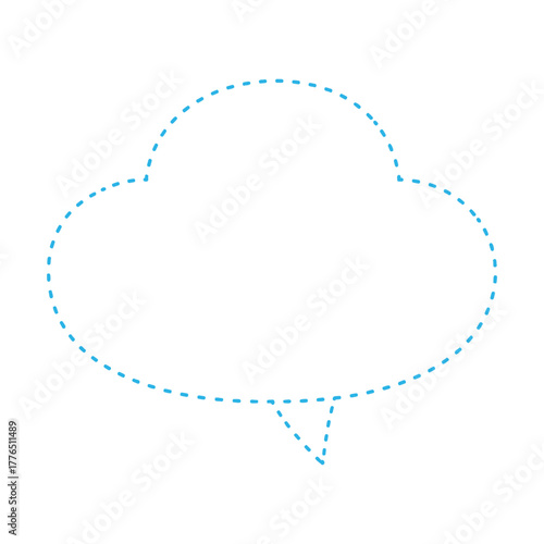 Dymek komiksowy kropkowany - Chmurka na tekst szablon