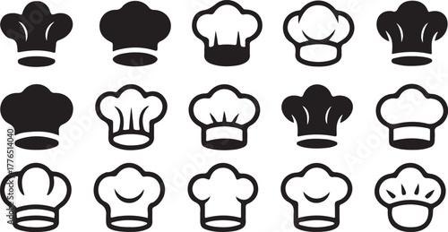 Culinary Chef Hats Cooking Uniforms Baker Caps and Professional Headwear Collection