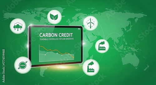 Global Carbon Credit Trading for Low Emissions and Sustainability