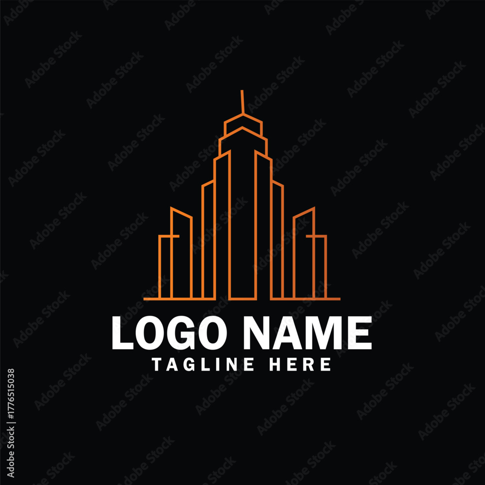 Fototapeta premium House and Building Logo for Real Estate Company