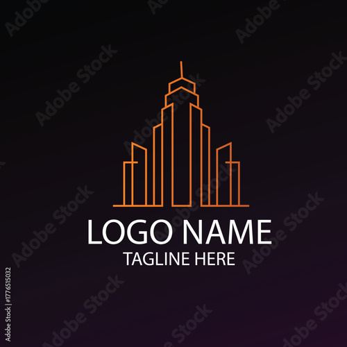 House and Building Logo for Real Estate Company