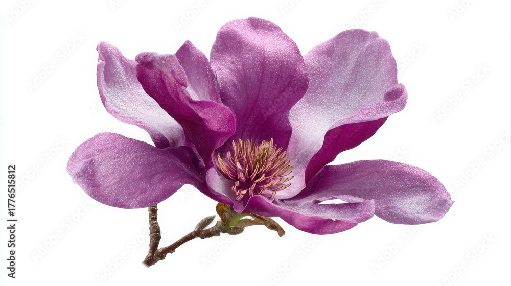 Obraz premium Purple magnolia flower, Magnolia felix isolated on white background, with clipping path