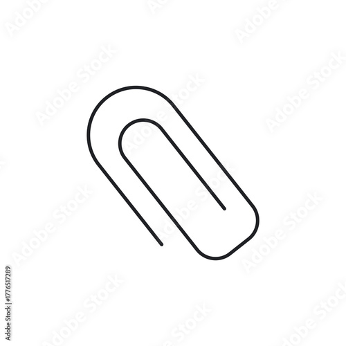 File Document Paperclip Link Line Icon