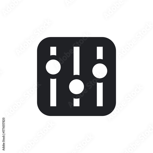 Audio Mixer Sound Equalizer Solid Icon