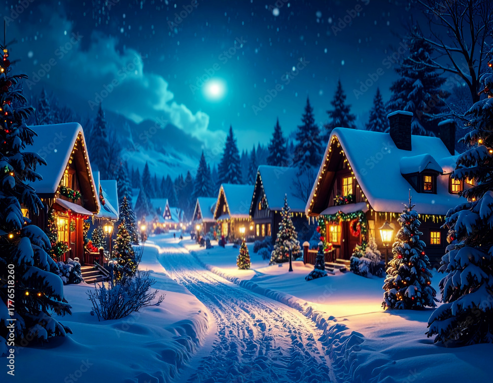 Fototapeta premium Happy New Year Greeting Card Image