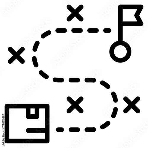 Delivery icon in vector illustration