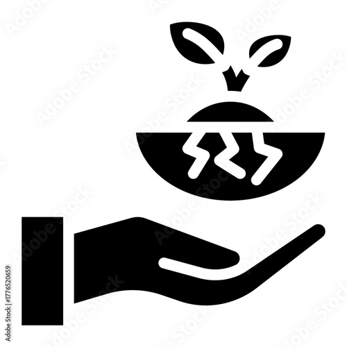 Roi  icon glyph style vector illustration