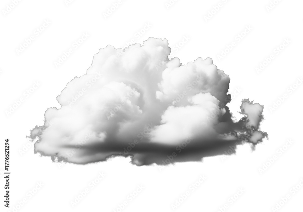Obraz premium Cumulus cloud isolated on transparent background