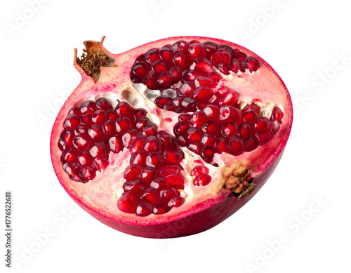  Open Pomegranate with Seeds – Fresh Juicy Fruit PNG