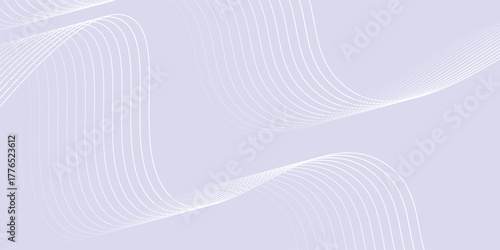 Abstract grey background with dynamic glowing wavy lines. vector eps10