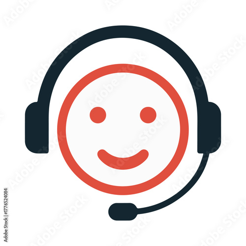 happy dispatcher smiley emoticon vector