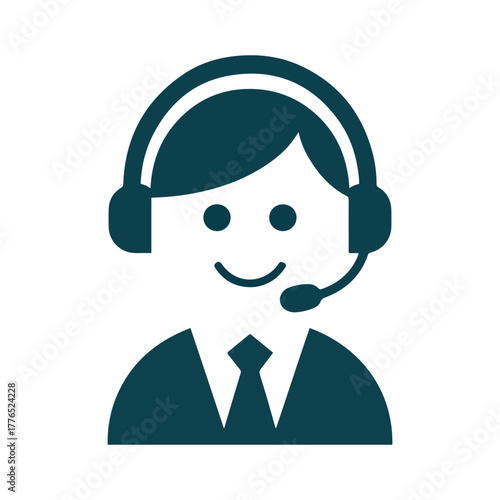 happy dispatcher smiley emoticon vector