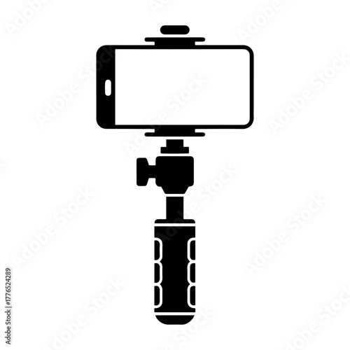 selfie stick monopod phone icon
