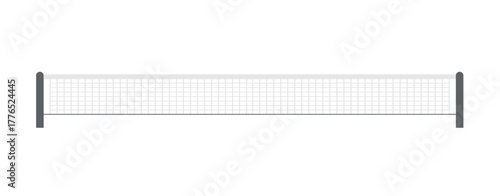 Tennis net isolated on white background. Tennis sport concept. Vector stock
