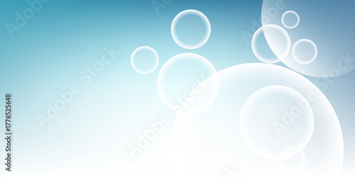 Abstract light blue gradient background and bokeh effect. Blurred water backdrop. Vector illustration design art water nice good efect