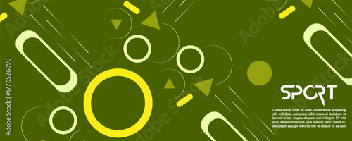 Green geometric background vector design. Abstract composition with shapes. suit for bussines, banners, EPS10