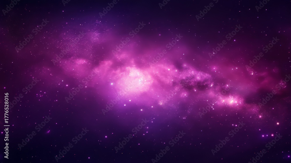 Fototapeta premium Magenta Galaxy Nebula Space Background