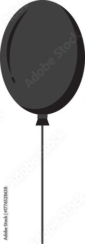 할로윈데이에 쓰이는 검은색 풍선