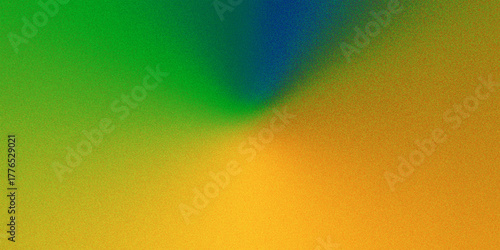 Wall Mural A vibrant celebration of blending hues where emerald dreams melt into amber suns