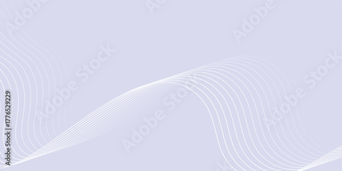 Abstract grey background with dynamic glowing wavy lines. vector eps10