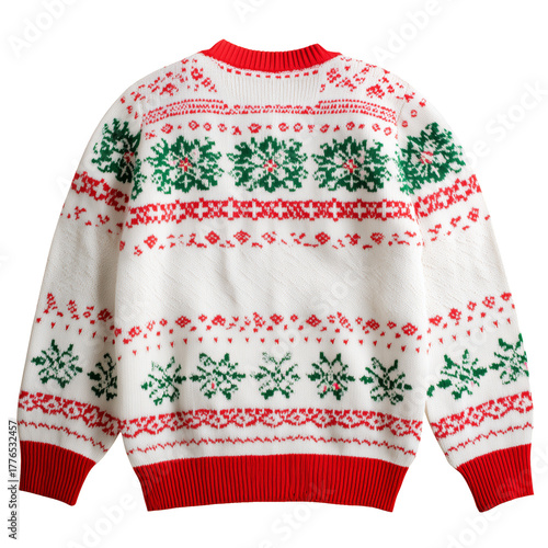 Cozy Winter Sweater With Festive Patterns Perfect for Holiday Celebrations an...