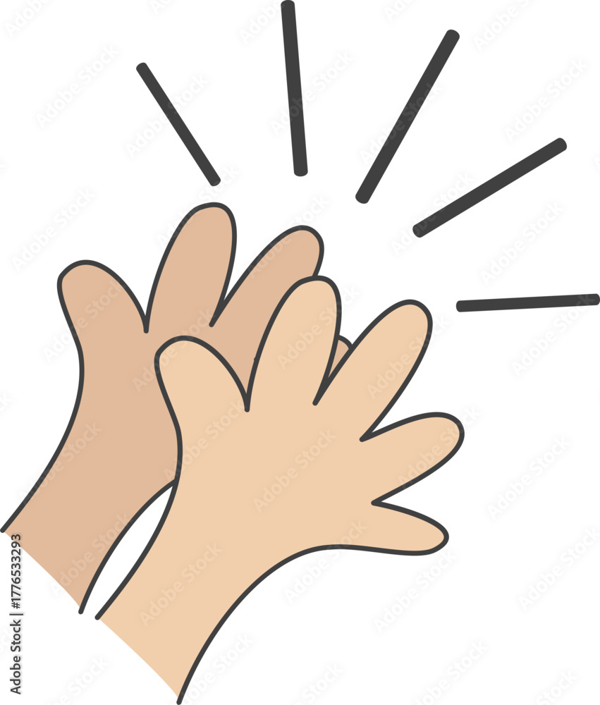 Obraz premium 박수치는 손동작