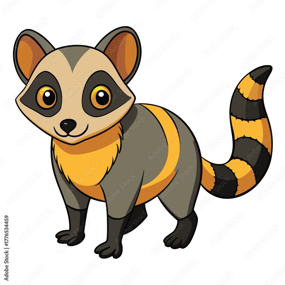 Fototapeta premium Civet Color Vector