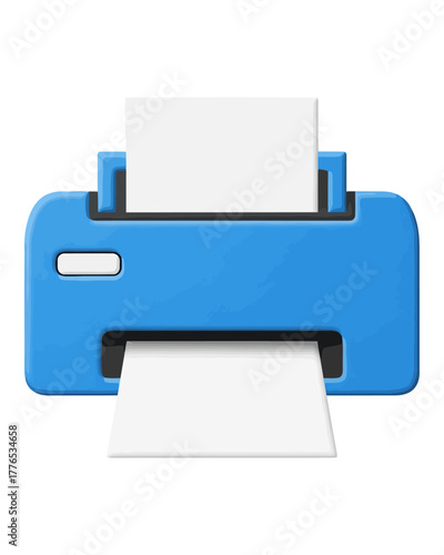 Contemporary digital printer device facilitating efficient document output and information transfer in office or home settings, symbolizing productivity and technological connectivity