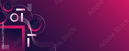 Trendy geometric background. Abstract gradient backdrop with shapes. eps10, website