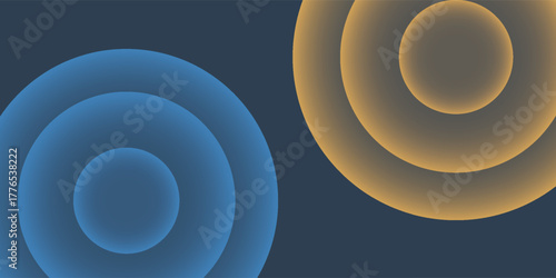 Cover simple templates set with vibrant gradient round shapes. Futuristic abstract backgrounds with planet sphere for your graphic design. neon nice good