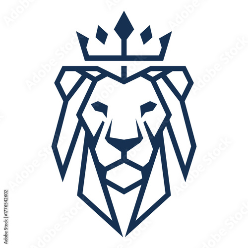 lion head with crown