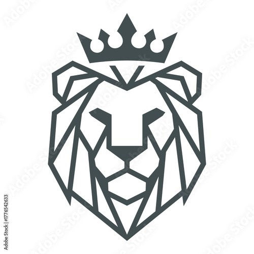 lion head with crown