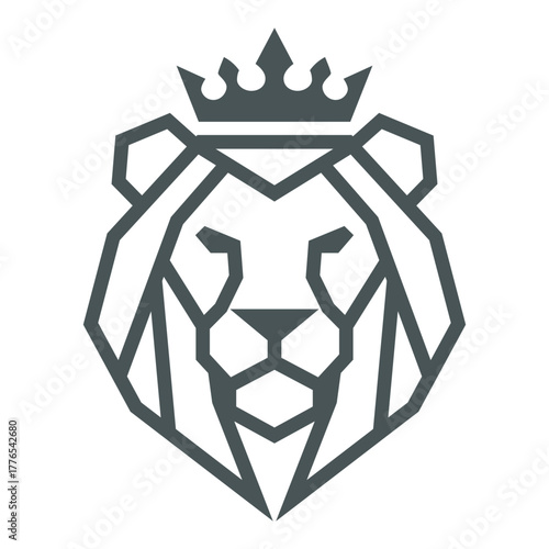 lion head with crown