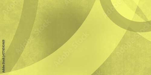 Yellow abstract background with white circle rings in faded distressed vintage grunge texture design. High resolution textured pattern. Abstract modern background design concept for template banner. 