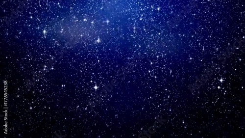 Blue Stage Awards Shiny Blue stars and particles twinkle quickly on the loop able 4k background 